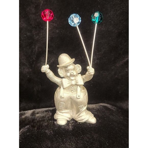 Vintage Spoontiques Pewter Clown Figurine, Product # C/M 469 - Picture 1 of 8